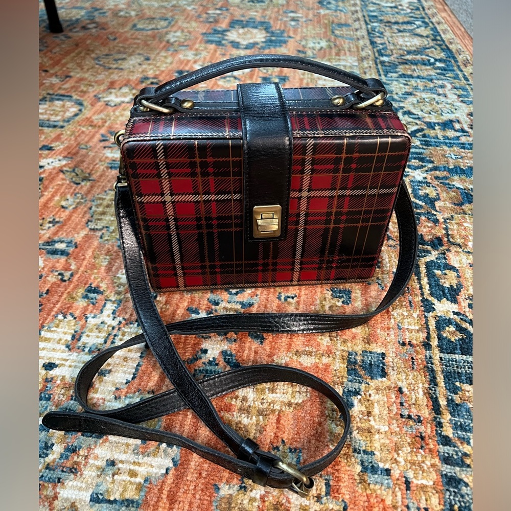 Patricia Nash Tauria Tartan Plaid Box Bag